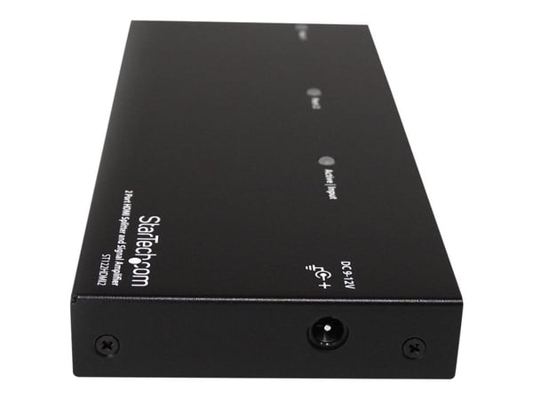 Startech HDMI Splitter 1 In 2 Out - 1080p - 2 Port - Signal Amplifier - Rugged - HDMI Multi Port - HDMI Audio Splitter (ST122HDMI2) - Video/lyd-spl...