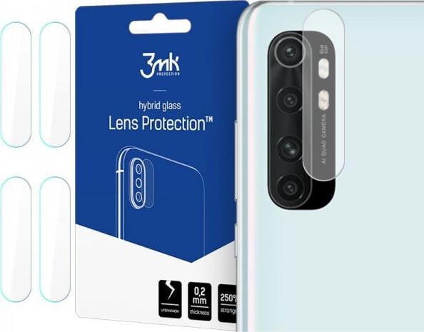 3MK Lens Protect Xiaomi Mi Note 10 Lite Kameralinsebeskyttelse 4stk