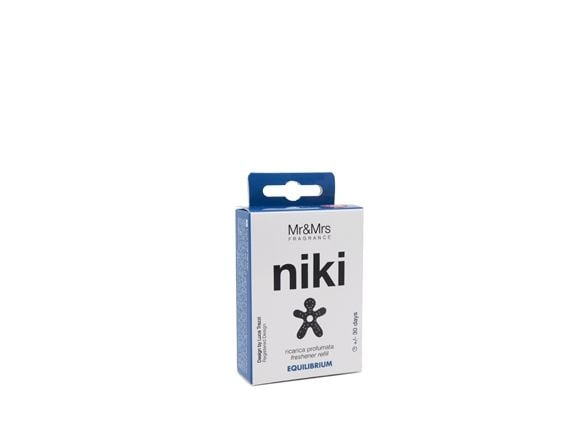 Mr&amp;Mrs Fragrance Mr&amp;Mrs Niki Car Air Freshener Refill JRNIKIBX010V00 Bilduft Refill, "Equilibrium", "Black"