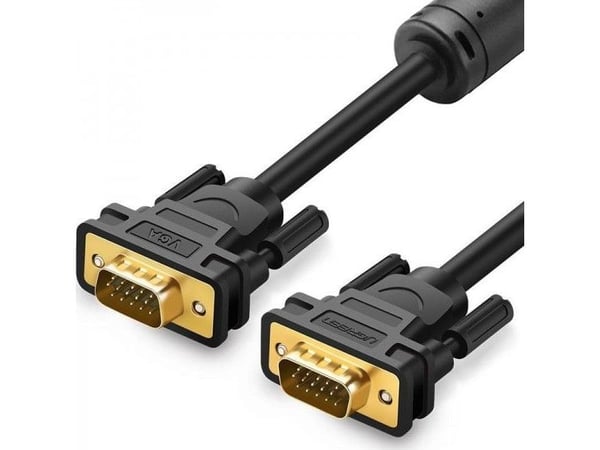 Ugreen 11631, 3 m, VGA (D-Sub), VGA (D-Sub), Hanstik, Hanstik, musta
