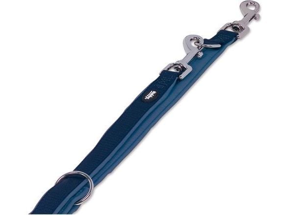 Nobby 80528-06, Hund, Dobbel styring, Blå, Ledning, Nylon, XS-S
