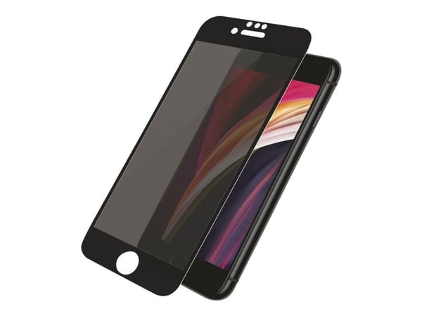 PanzerGlass™ | Privacy & Case-Friendly - Skærmbeskytter for mobiltelefon - Edge-to-Edge passform - rammefarve sort | Apple iPhone 6/6s/7/8/ SE (2. ...