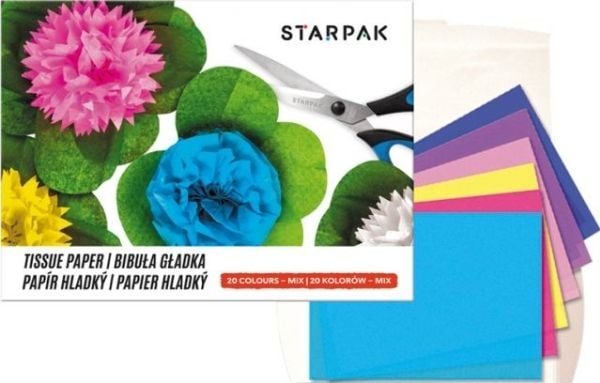 Starpak Glatt silkepapirmappe C4 20 farger 1 stk. (222722)