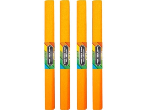 Starpak bølgepapir 50x200 cm oransje lys 10 stk.