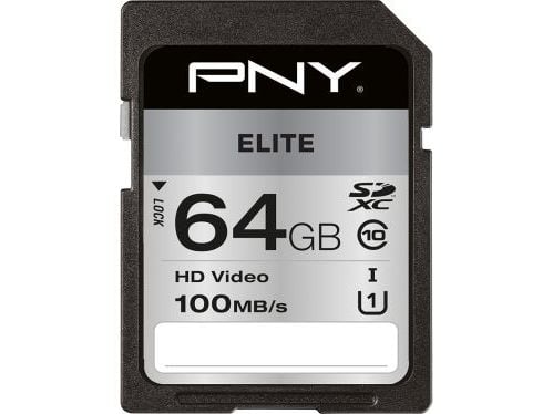 PNY Elite - Flashhukommelseskort - 64 GB - UHS-I U1 / Class10 - SDXC UHS-I