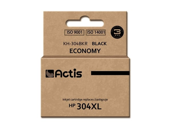 Actis KH-304BKR, Høyt (XL) utbytte, Sort, Pigmentbasert blekk, 20 ml, 1 stykker, Enkeltpakke