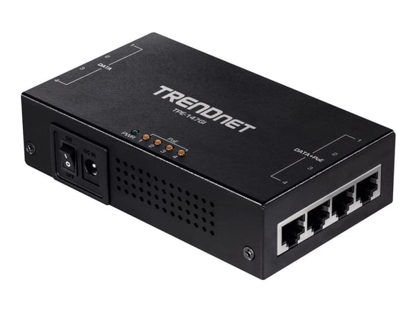 TRENDnet TPE-147GI - verkkovirtaverkko - AC 100-240 V - 65 Watt - output-stikforbindelser: 4