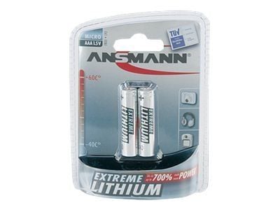 ANSMANN Extreme Lithium Micro - Batteri 2 x AAA - Li