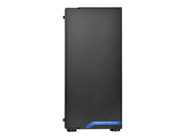 Thermaltake H100 TG - Tower - ATX - genomskinlig sidopanel (härdat glas) - ingen strömförsörjning (PS/2) - svart - USB/ljud