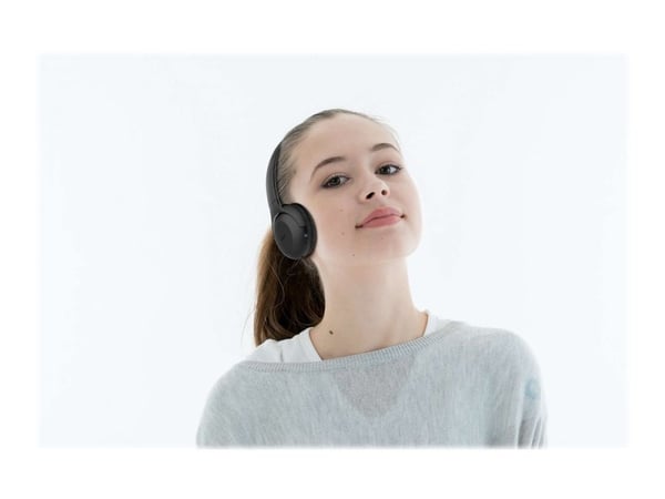 Philips UpBeat TAUH202BK - Hodetelefoner med mikrofon - on-ear - Bluetooth - trådløs - svart