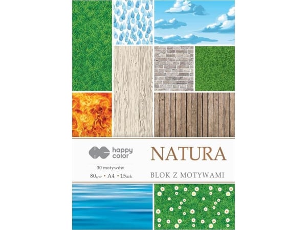 Naturmotiv block A4/15 ark HAPPY COLOR