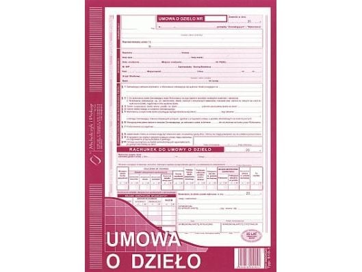 Michalczyk &amp; Prokop Umowa o dzieło A4 UD. 610-1 UD. 610-1