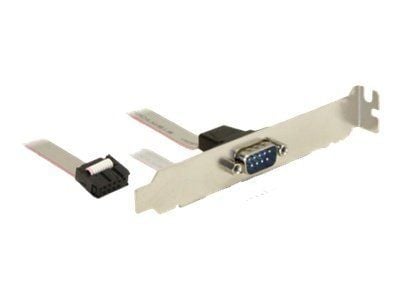 Delock - Serielt panel - 9-pins serieheader (hunn) til DB-9 (hann) - 27 cm
