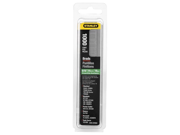 Stanley 1-SWKBN1187T, Kiristin-, pultti- ja naulalajitelma, 1000 kpl, 3 cm, TR150L - Punto Tipo "A" TR250 - Punto Tipo "G" TRE650 TRE550 - Punto Ti...