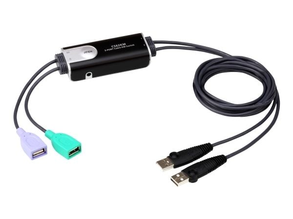 ATEN CS62KM-AT, 1,8 m, USB, USB, Musta, USB, 2 x USB Type A