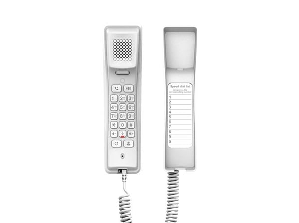 Fanvil H2U-W, IP-telefon, Hvit, Kablet håndsett, Bord/Vegg, In-band, Utenfor båndet, SIP-info, 2 linjer