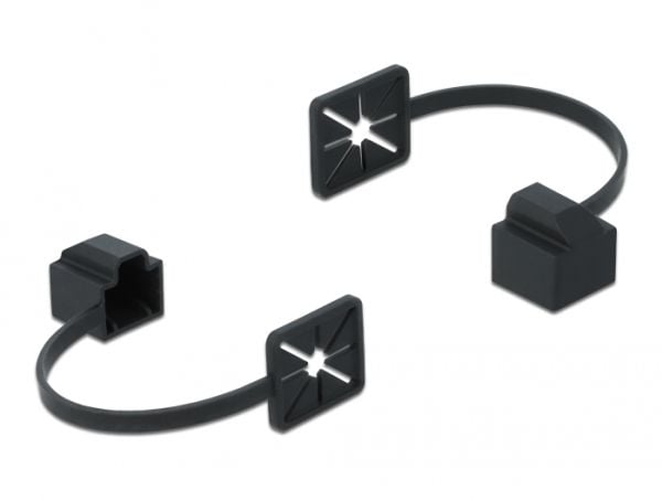 Delock Dust Cover for RJ45 - Støvdeksel - svart (1 stk)