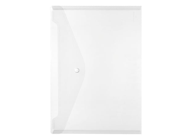 Herlitz 10657930, A4, Polypropylen (PP), Gjennomsiktig, Landskap/portrett, trykk knapp