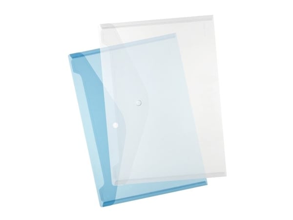 Herlitz 10657930, A4, Polypropylen (PP), Gjennomsiktig, Landskap/portrett, trykk knapp