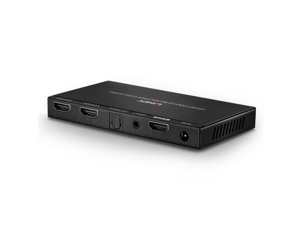 Lindy 38230, HDMI, 2x HDMI, 4096 x 2160 piksler, Svart, Metall, 4K Ultra HD
