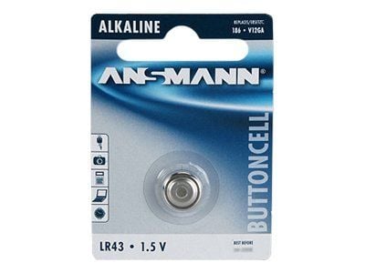 ANSMANN - Batteri LR43 - alkaliskt