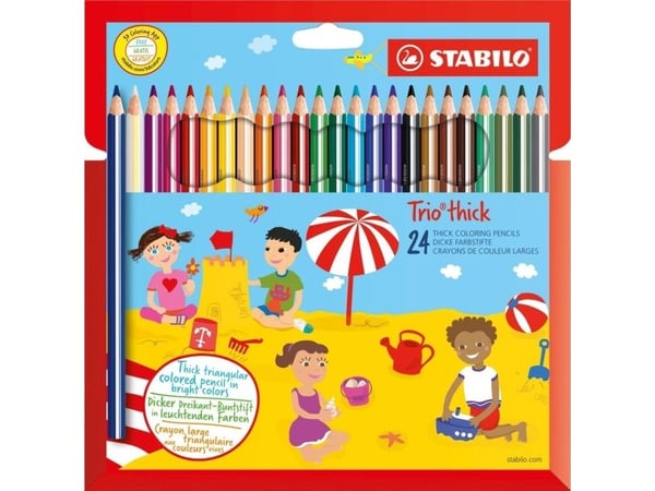 STABILO Trio paksu, Useita, 24 kpl