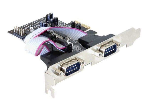 Delock 4 x serial PCI Express Card - Seriell adapter - PCI Express x1 - RS-232 - 4 porter