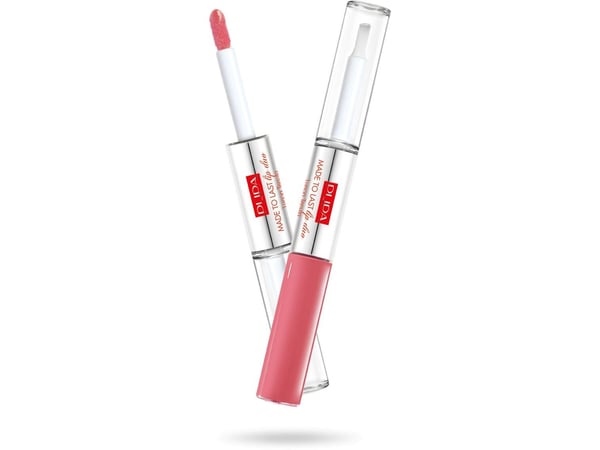 Pupa Made To Last Lip Duo Liquid Lip Color Color & Topcoat Vanntett Langvarig vannfast flytende leppestift og lipgloss 009 2x4ml