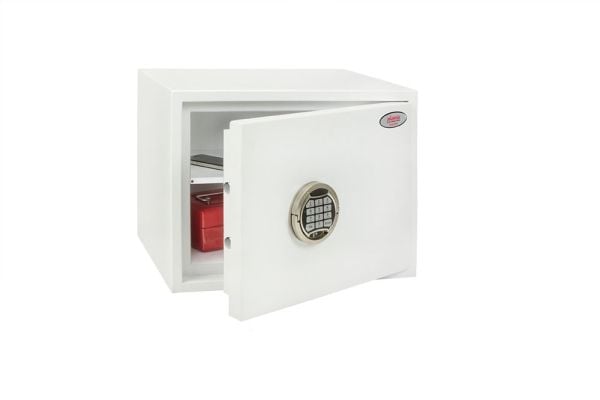 Phoenix Safe Co. SS1182E, Fristående kassaskåp, Vit, Elektronisk, 24 l, Stål, Golv/vägg