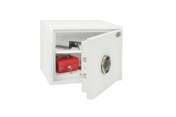 Phoenix Safe Co. SS1182E, Frittstående safe, Hvit, Elektronisk, 24 l, Stål, Gulv/vegg
