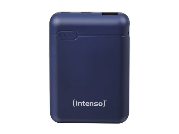 Intenso XS10000 - Strømbank - 10000 mAh - 3.1 A - 2 utgangskontakter (USB, USB-C) - blå
