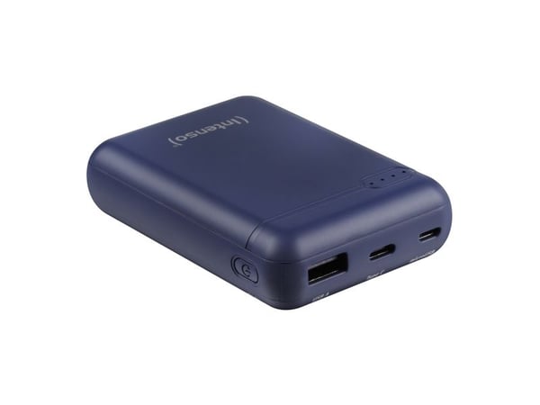 Intenso XS10000 - Strømbank - 10000 mAh - 3.1 A - 2 utgangskontakter (USB, USB-C) - blå