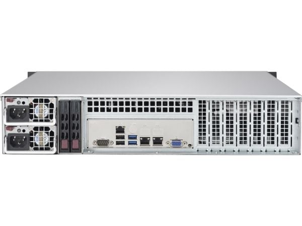 Supermicro SC825M BTQC-R802LPB - Rackmonterbar 2U - forbedret og utvidet ATX - SATA/SAS - hot-swap 800 watt - svart