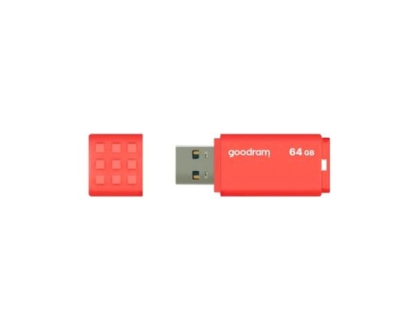 GOODRAM UME3 - USB flash-enhet - 64 GB - USB 3.0 - orange