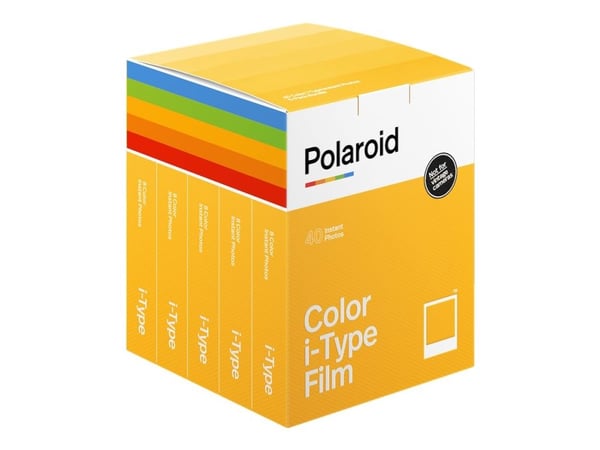 Polaroid - Hurtigvirkende fargefilm - I-type - ASA 640 - 8 eksponeringer - 5 kassetter
