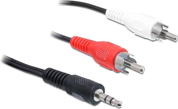 Delock - Äänikaapeli - stereo mini-jack uros stereo mini-jack uros - 5 m - musta