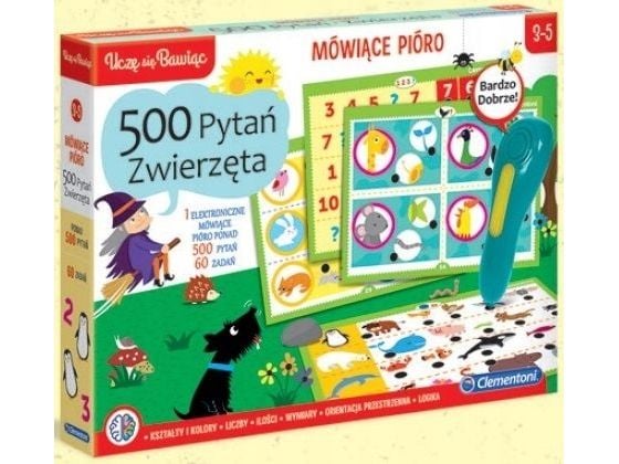 Clementoni pratpenna 500 frågor - djur (50649)