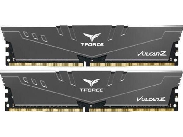 T-Force Vulcan Z - DDR4 - sett - 16 GB: 2 x 8 GB - DIMM 288-pin - 3600 MHz / PC4-28800 - CL18 - 1.35 V - ikke-bufret - ikke-ECC - grå