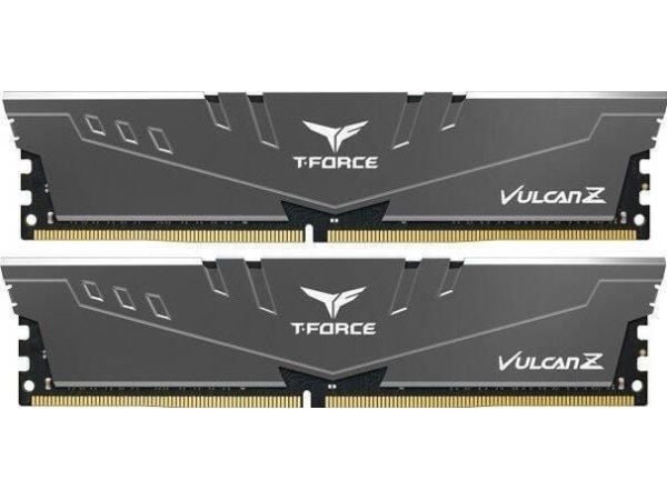 T-Force Vulcan Z - DDR4 - sett - 32 GB: 2 x 16 GB - DIMM 288-pin - 3600 MHz / PC4-28800 - CL18 - 1.35 V - ikke-bufret - ikke-ECC - grå