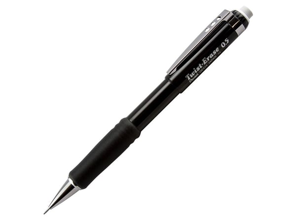 Lyijykynä Pentel Twist Erase QE515 0,5 mm musta
