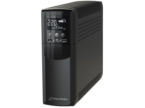 PowerWalker VI 800 CSW IEC - UPS - AC 170 - 280 V - 480 Watt - 800 VA - 9 At - USB - utgangskontakter: 8