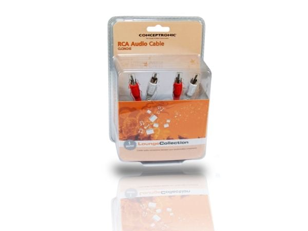Conceptronic Lounge Collection CLCINCH5 - Lydkabel - RCA hann til RCA hann - 5 m