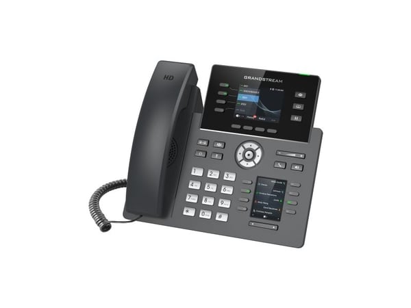 Grandstream GRP2614 - VoIP-telefon med anrops-ID/samtale venter - IEEE 802.11a/b/g/n/ac (Wi-Fi) - treveis anropskapasitet - SIP, RTCP, RTP, SRTP - ...