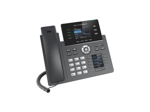 Grandstream GRP2614 - VoIP-telefon med anrops-ID/samtale venter - IEEE 802.11a/b/g/n/ac (Wi-Fi) - treveis anropskapasitet - SIP, RTCP, RTP, SRTP - ...
