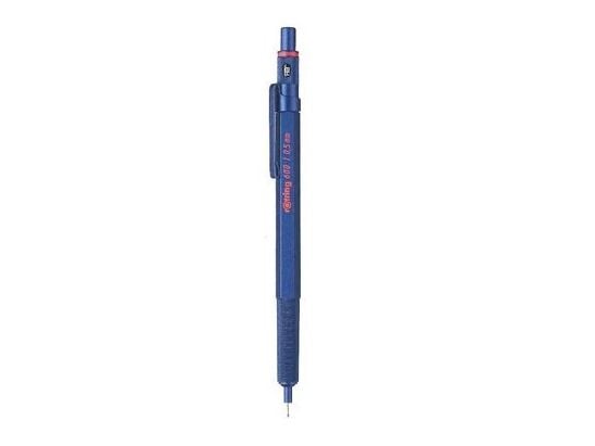 Rotring Feinminenstift 600 Metallic 0.5mm, Blå, Metall, HB, 0,5 mm, Sekskantet, Metall