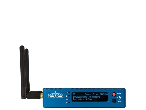 Teradek Serv Pro, 1920 x 1080 piksler, AV-sender, Ledning & Trådløs, Blå