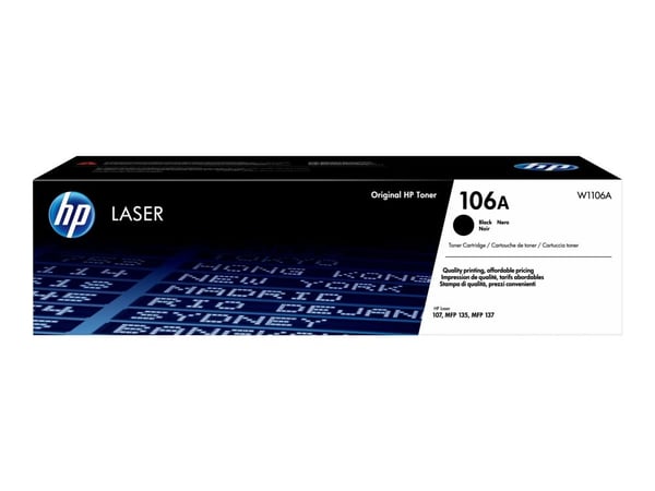 HP 106A - Svart - original - tonerpatron (W1106A) - for Laser 107, MFP 135, MFP 137