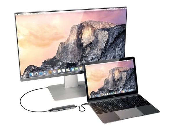 Satechi Slim Alumiininen moniporttisovitin - telakointiasema - USB-C