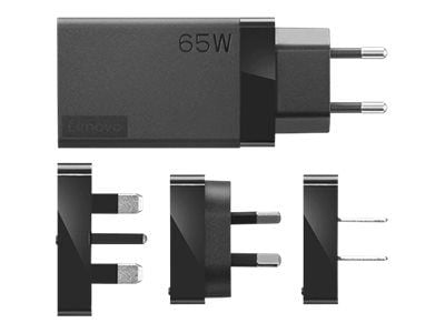 Lenovo 65W USB-C Travel Adapter - Strømadapter - AC 100-240 V - 65 watt - svart