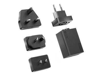Lenovo 65W USB-C Travel Adapter - Strømadapter - AC 100-240 V - 65 watt - svart